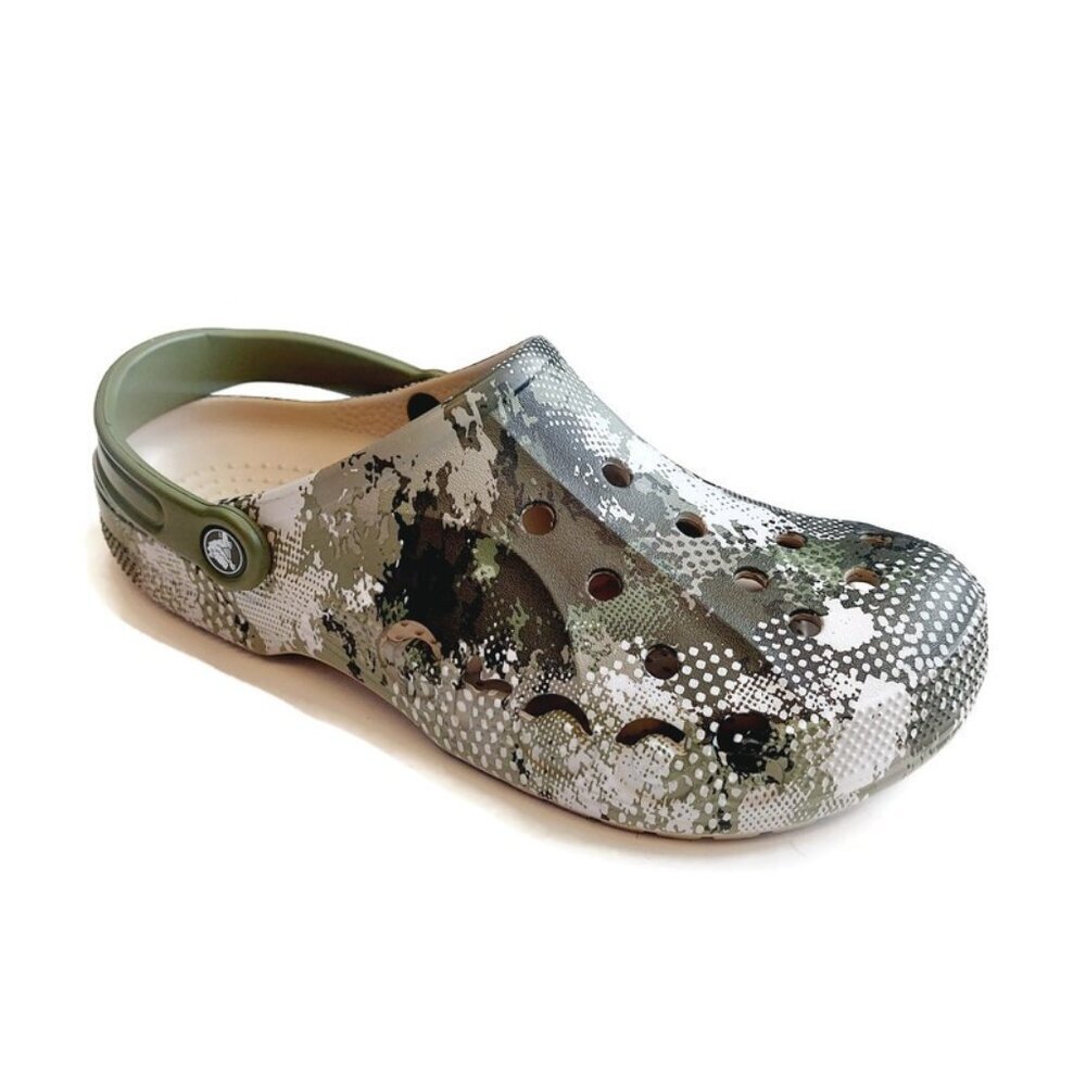 CROCS Mens 10 Womens 12 Baya Seasonal Printed Lightweight Slip On Clogs Shoes - Picture 1 of 8